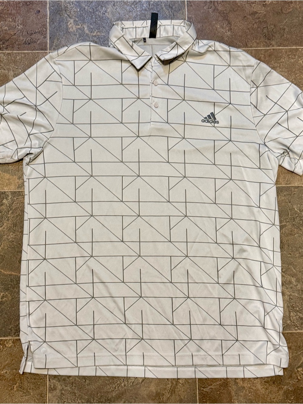 ADIDAS GEOMETRIC GOLF POLO